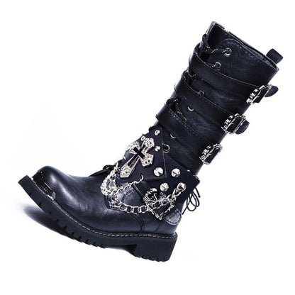 Punk Motorcycle Boots