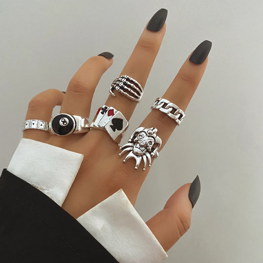 Retro 6-piece Ring Set