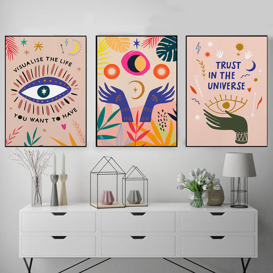 Quotes Poster Boho Canvas Painting