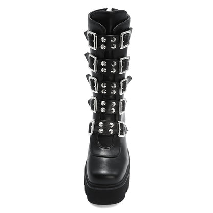 Black Biker Boots