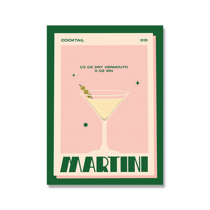 Cocktail Vintage Wall Poster