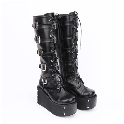 Punk high boots