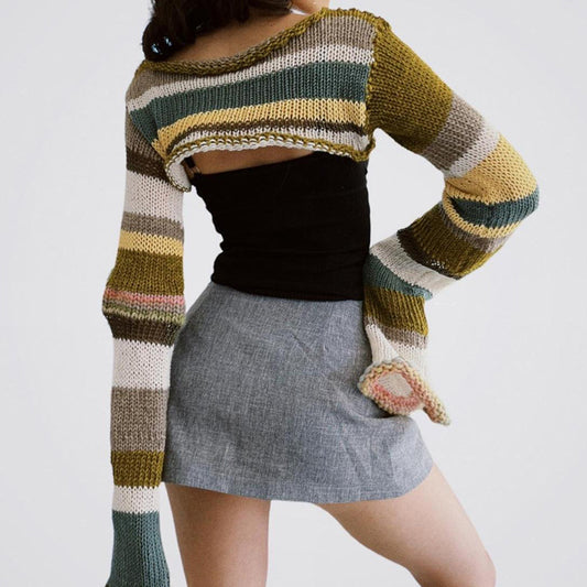 Cropped Wool Sweater