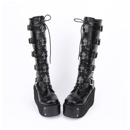 Punk high boots