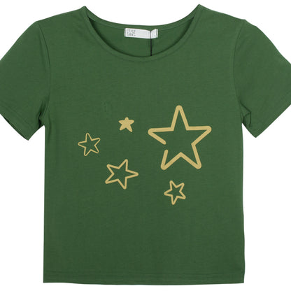 Crop Top Star Print