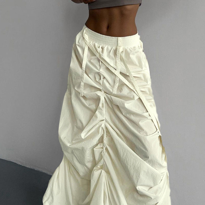 Elegant Slim-fit Pleated Skirt